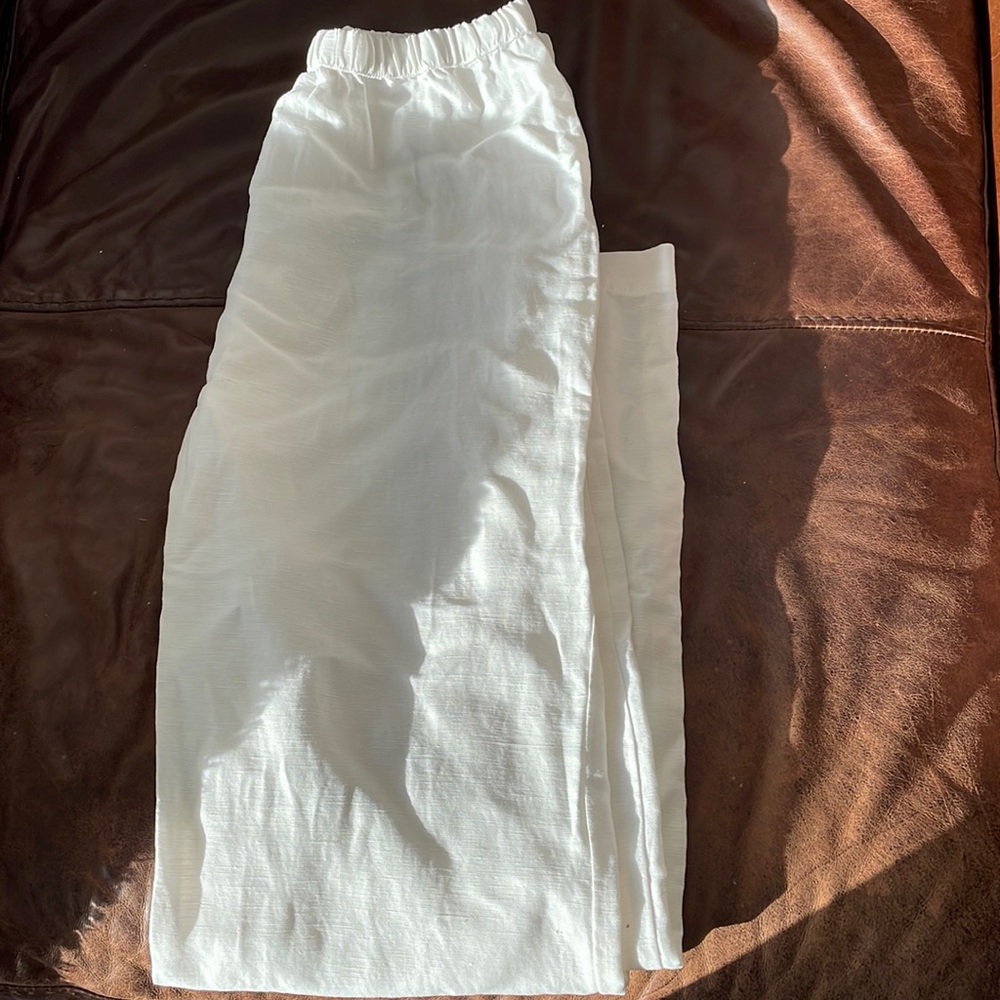 ENZA COSTA Easy Linen-Blend Canvas Trousers